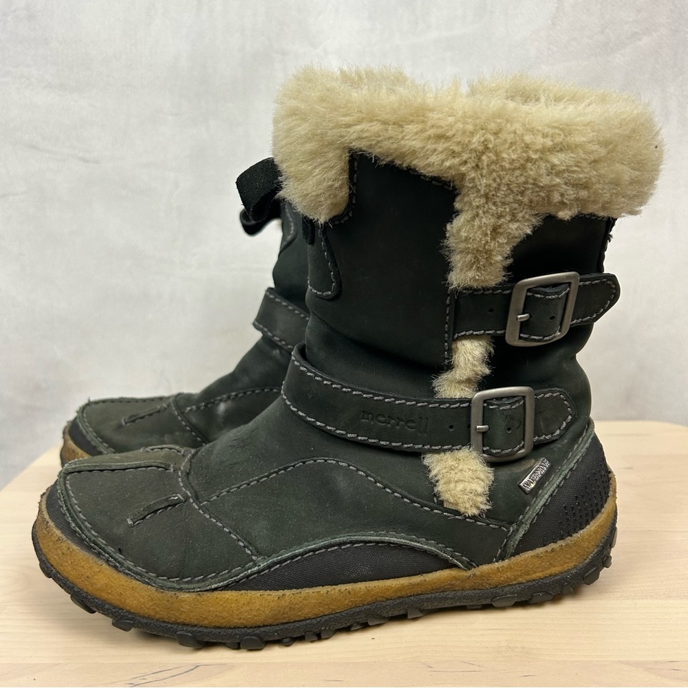 MERRELL‎ Taiga Buckle Boots Black Sz 6.5